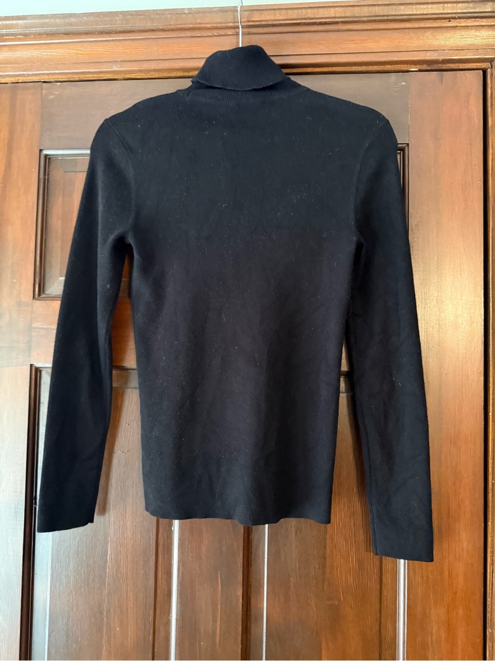Chico's Black Ribbed Turtleneck Sweater